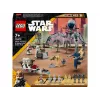 LEGO Star Wars Clone Trooper y Battle Droid Battle Pack Juguete de construcción para niños con vehículo Speeder Bike, 4 minifiguras y 5 figuras, regalo para niños