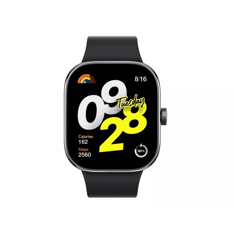Xiaomi Redmi Watch 4 – smartwatch con correa – TPU – negro – circunferencia de muñeca: 135–205 mm – pantalla 5 cm (1,97