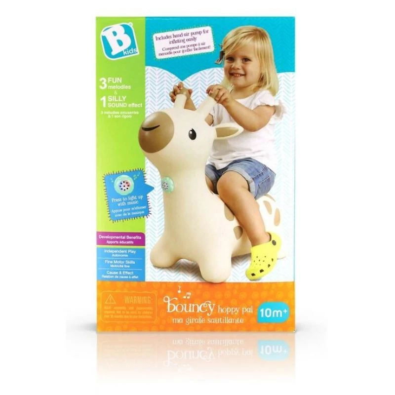 Saltarín de goma B-kids Jirafa Modelo 116315223 — saltarín suave y colorido para niños pequeños