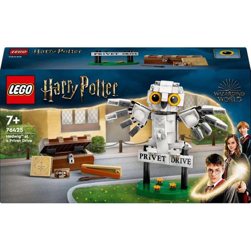LEGO Harry Potter modelo construible de Hedwig en Privet Drive 76425 — 337 piezas, 100 mm de altura, edad recomendada a partir de 7 años