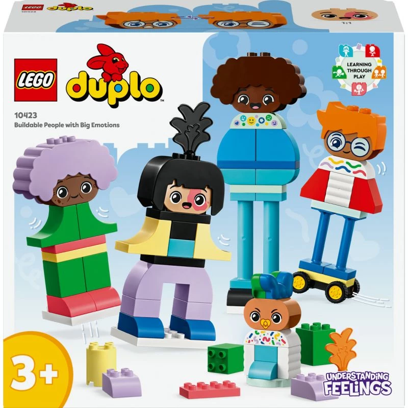 Juguete de construcción LEGO DUPLO 10423 surtido de personas para construir, 71 piezas, a partir de 3 años, figuras de 260 mm de altura