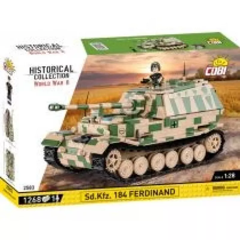 Vehículo Cobi Historical Collection WWII SD. Ferdinand Panzer, multicolor