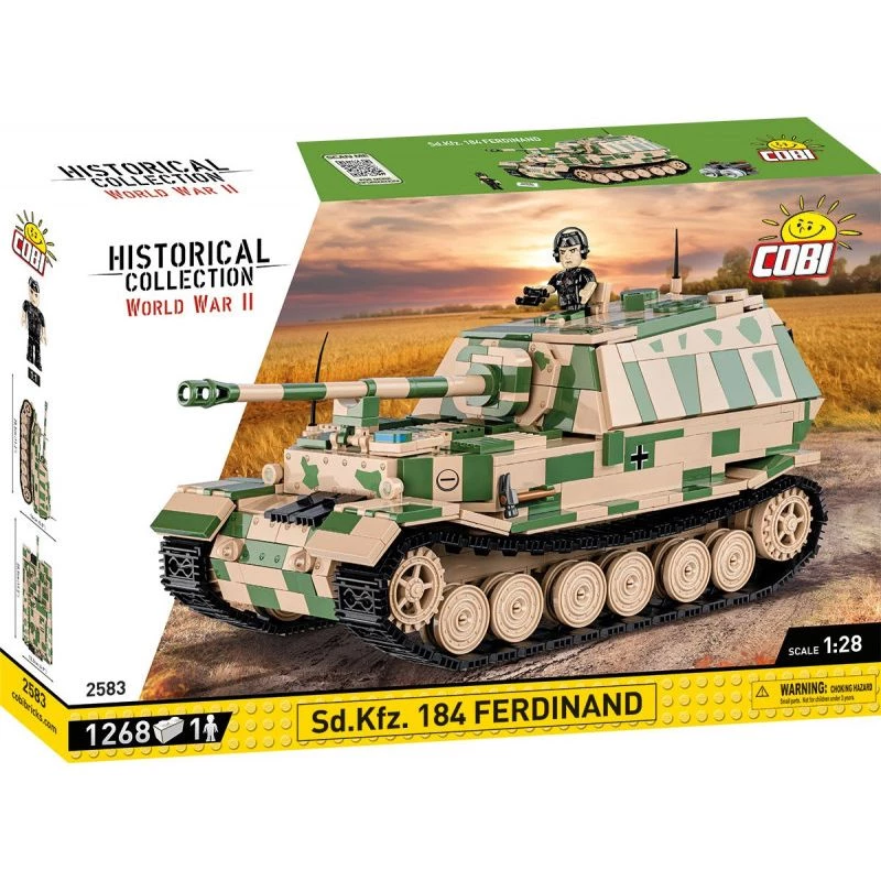 Vehículo Cobi Historical Collection WWII SD. Ferdinand Panzer, multicolor
