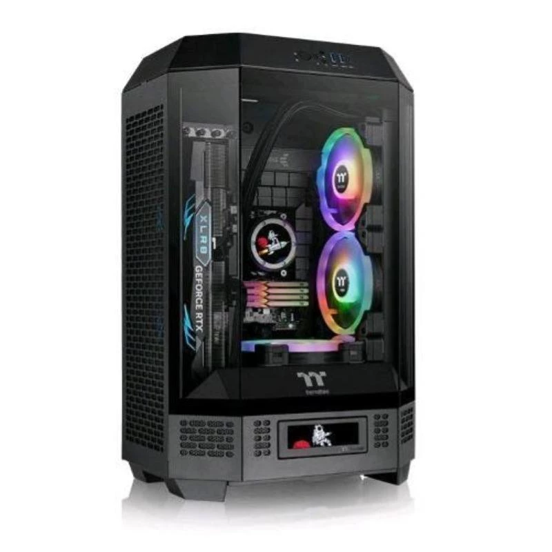 Thermaltake The Tower 300 Black Micro Tower Tempered Glass Caja PC Gaming