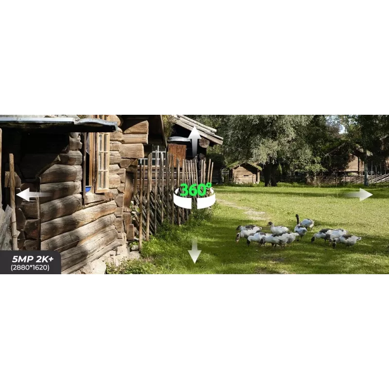 Reolink Go Series G430 - cámara exterior con batería 5MP, red 4G LTE, detección de personas/vehículos/animales, giro de 355° e inclinación de 140°