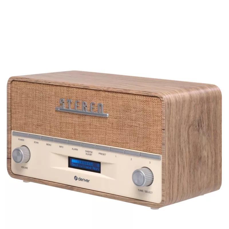 Radio portátil Denver DAB-36LW sintonizador digital DAB+ 5W LCD