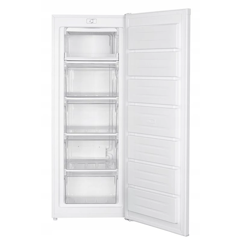 Congelador vertical MPM MPM-182-ZS-14, 168 L, clase E, R600a, 1430×550×580 mm, 40 dB, blanco