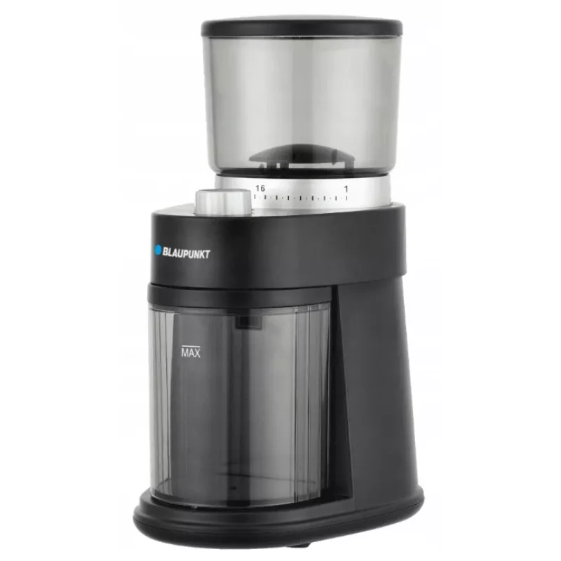 Molino de café con sistema de impacto BLAUPUNKT FCM501 — 250 g de granos, 180 g de café molido, 120 W, plata