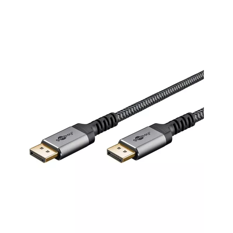 Pro Displayport 1.4 Sleeved - Cable DisplayPort - 2m - Negro