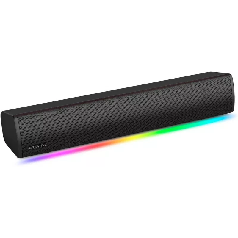 Sound Blaster GS3 barra de sonido gaming compacta con RGB y tecnología SuperWide, alimentada por USB, Bluetooth 5.4, salida de auriculares para PC y Mac