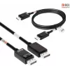 Club 3D CAC-1091 cable DisplayPort 2.1, certificado VESA DP80, bidireccional, 4K120Hz / 8K60Hz / 10K30Hz, macho/macho, 1,2 m