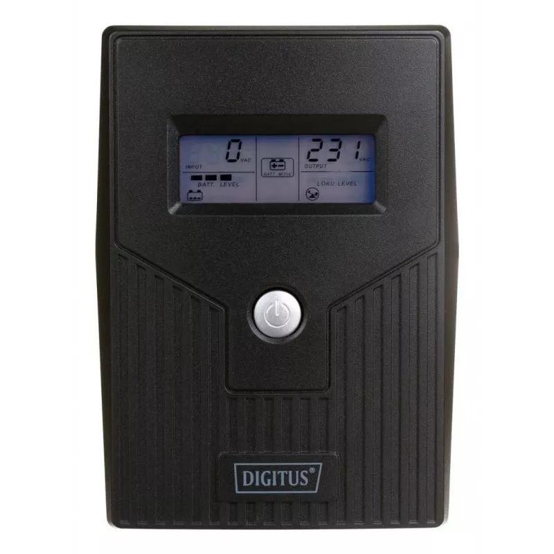 DIGITUS SAI Line-Interactive, 800VA/480W 12V/9Ah X1 batería, 2x toma CEE 7/7, RJ-11, LCD (DN-170064-LCD)