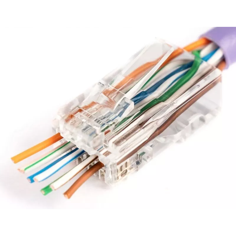 Conector macho RJ45 Digitus X-ML-6U-EZ transparente conector 100 unidades