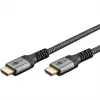 Goobay Plus Cable HDMI High-Speed con Ethernet, 4K @ 60Hz (gris, 10 metros)