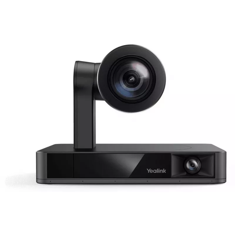 Webcam Yealink UVC86 Negra — 8 MP 4K Ultra HD, 30 fps, interfaz RJ-45, inclinación de 40° a -90°