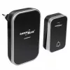 Timbre inalámbrico sin pilas GreenBlue GB157B Kinetic, melodías, Negro, alcance hasta 200m, IP44