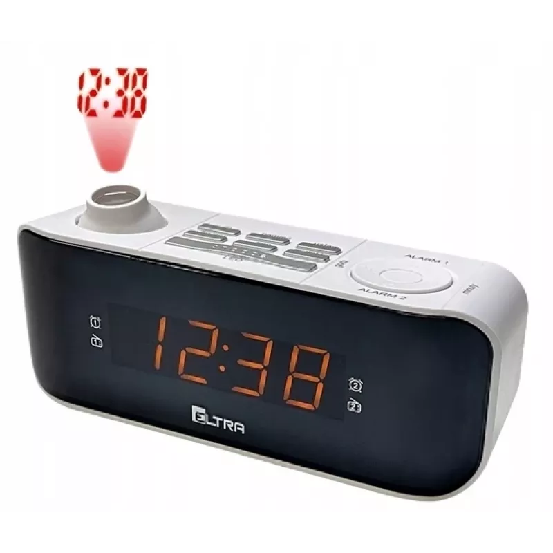 Radio reloj Eltra Kasia (Kate) con proyector, negro