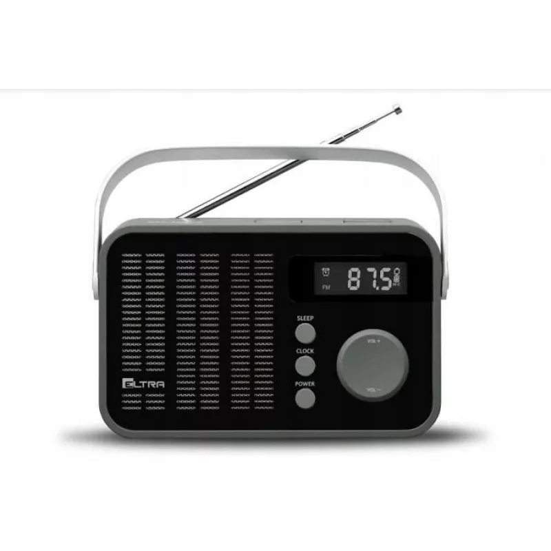 Radio Eltra Modelo 261 con sintonización digital PLL, negro