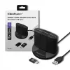 Lector de tarjetas inteligentes Qoltec 50632 USB 2.0 negro cable de 1m