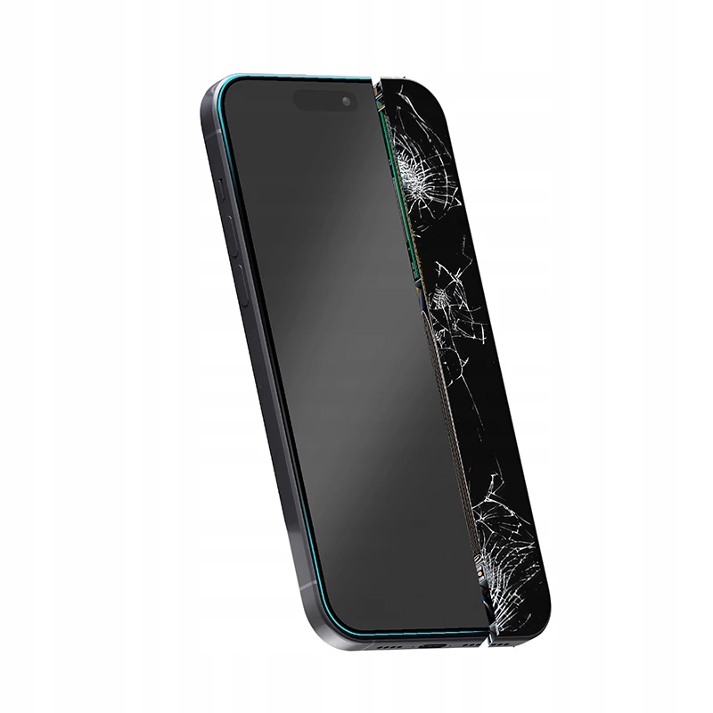 Protector de pantalla de vidrio híbrido Crong para iPhone 15 CRG-NANO-IP61 dureza 9H resistente a arañazos