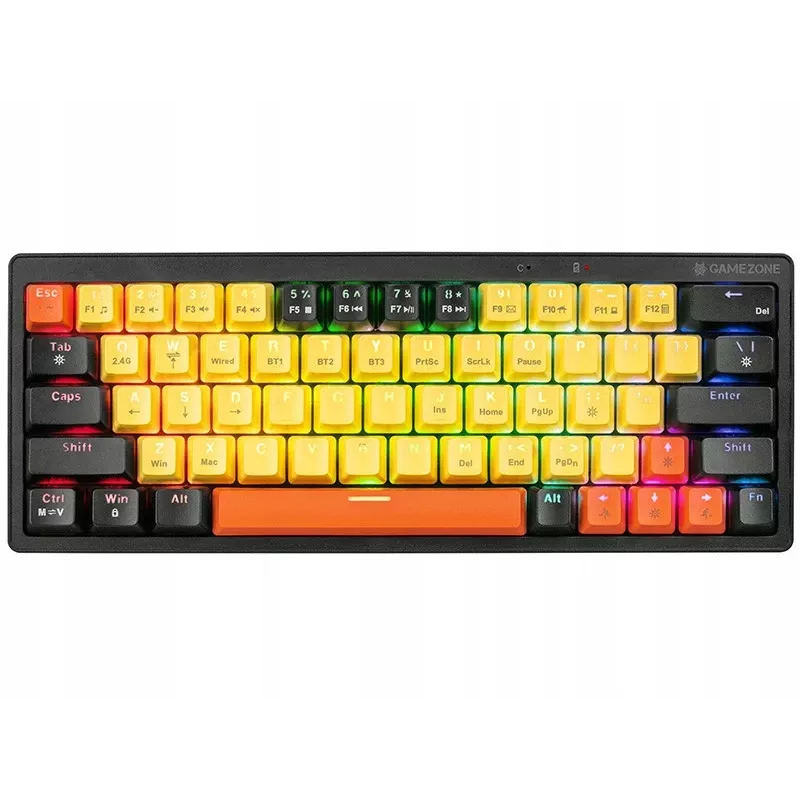 Teclado mecánico Tracer Gamezone EVO2 Hot Swap 63 (amarillo)
