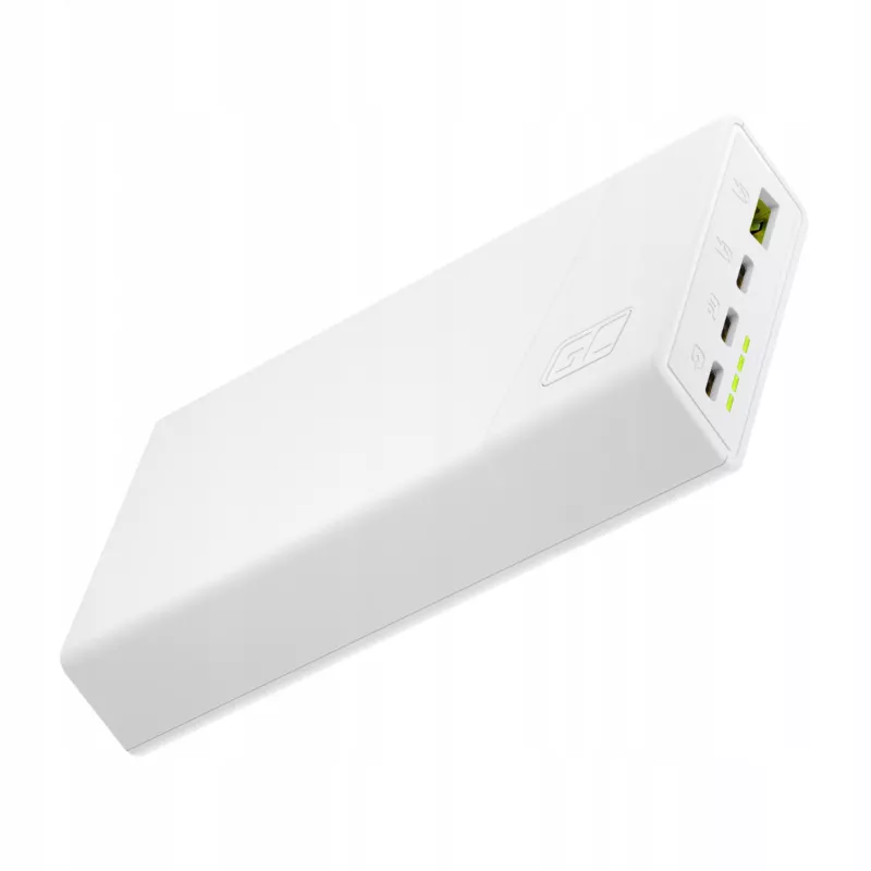 Batería externa Green Cell 20000mAh 22,5W blanca PowerPlay20s 3x USB-C PD QC 3.0