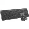 Logitech MK950 Signature slim teclado ratón incluidos oficina RF Wireless + Bluetooth QWERTY US International grafito