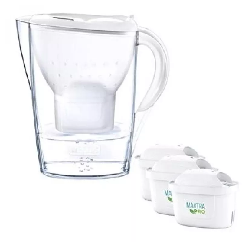 Brita Marella+3 cartuchos PRO Blanco 2,4 Blanco