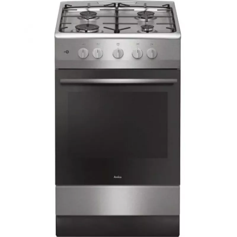 Cocina Amica, 57GGH4.23ZPF Xx, Gas, Extruido, Acero inoxidable, 50 cm