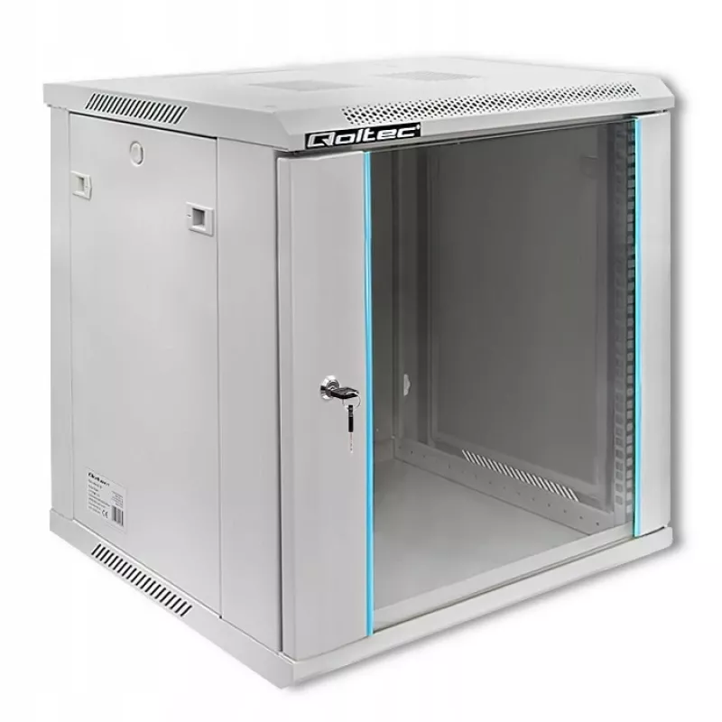 Armario rack QOLTEC 19 pulgadas 12U Modelo 54485 — carcasa para red/servidor