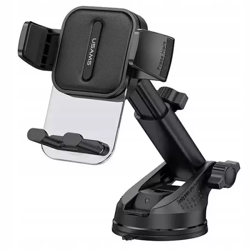 Soporte para salpicadero y parabrisas de coche USAMS ZJ072 ZJ072ZJ01 negro, soporte universal para dispositivos