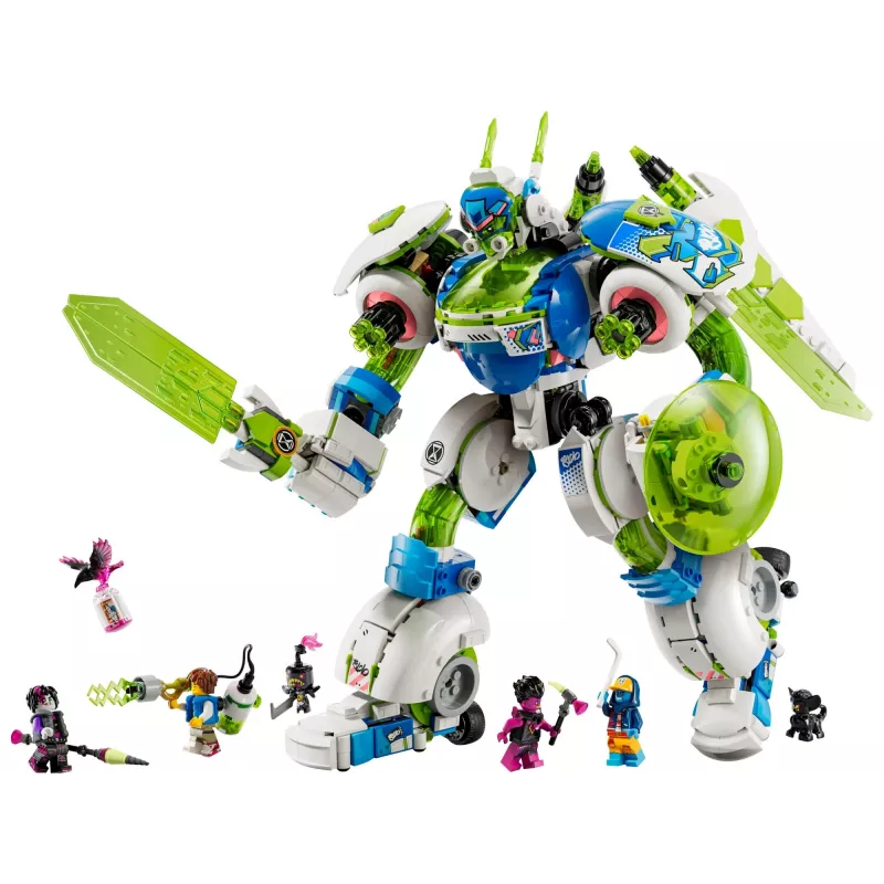 Juguete de construcción LEGO Mateo y Z-Blob el Mech Caballero Set 71485 — Minifigura y set de juego de mech construible