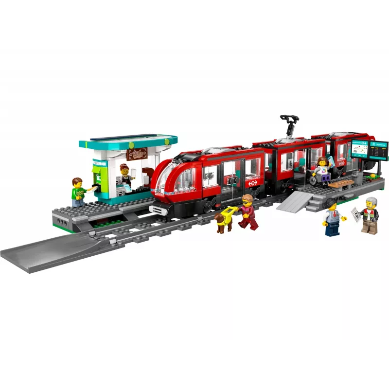 LEGO City Tranvía y Estación, set de construcción de juego de rol para niños con tranvía de juguete, regalo para niños y niñas a partir de 7 años que aman los vehículos