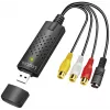 Capturadora USB 2.0 de audio/vídeo LogiLink. USB A/M a 3xCinch + MiniDIN5/H. Negro
