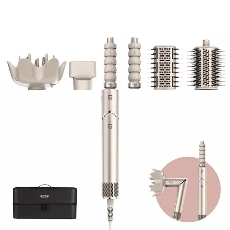 Shark FlexStyle 5 en 1 Air Styler y secador de pelo con rizadores automáticos, cepillo plano, cepillo ovalado, boquilla, difusor, bolsa de almacenamiento, sin daños térmicos