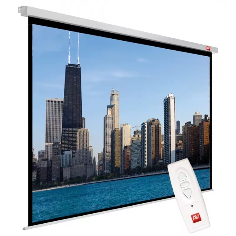 Avtek Video Electric 300P 1EVE54 pantalla de proyección motorizada, 4:3, área visible 290 x 217,5 cm, montaje en techo/pared, blanco mate