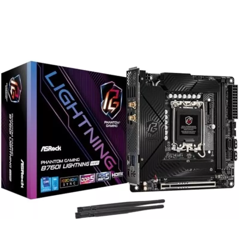 ASRock B760I Lightning WiFi DDR5 Mini-ITX LGA1700 placa base