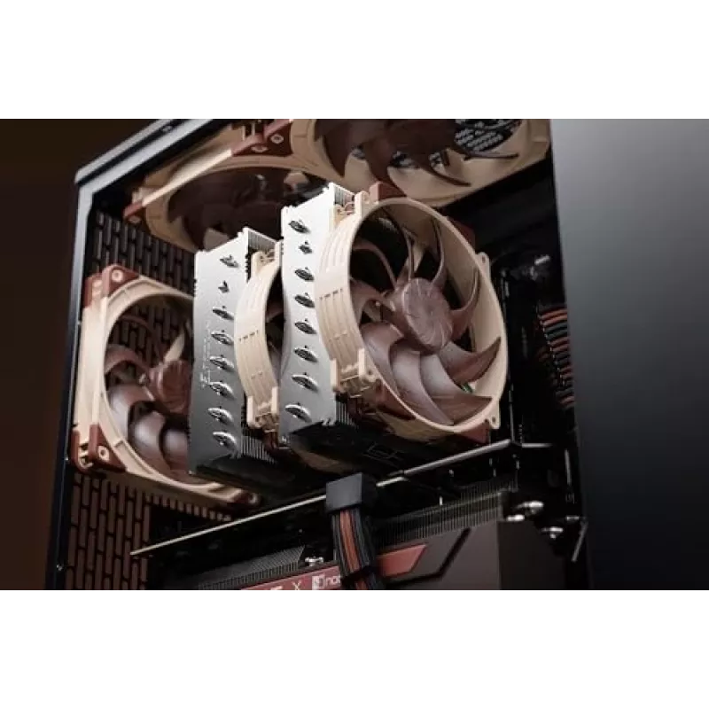 Noctua NH-D15 G2 HBC disipador de aire para CPU de doble torre, 2× ventiladores PWM de 140 mm, 1250–1500 rpm, base de cobre y heatpipes con aletas de aluminio, AM5/AM4/LGA1851/LGA1700