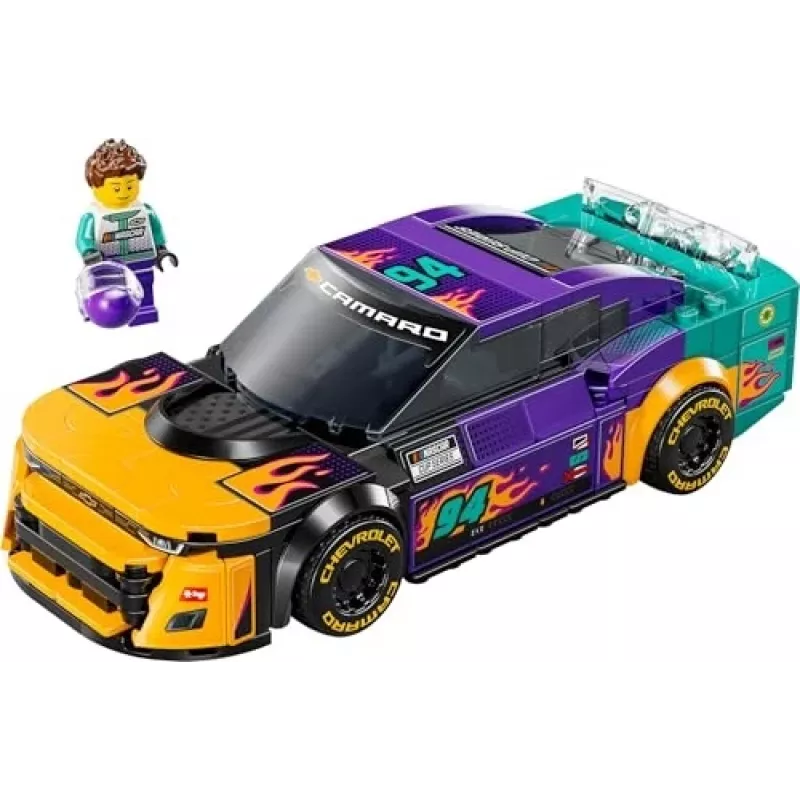 Juguete de construcción LEGO Speed Champions 76935 NASCAR Next Gen Chevrolet Camaro ZL1, 328 piezas, 1 minifigura, edad 9+