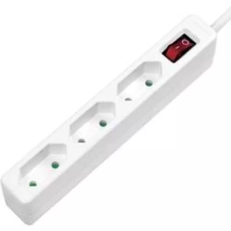 Regleta de alimentación LogiLink LPS230 1,5 m 3 tomas de CA interior blanco
