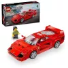 LEGO Speed Champions Ferrari F40 Supercar – coche de juguete construible para niños y niñas a partir de 9 años con minifigura de piloto, decoración de habitación infantil