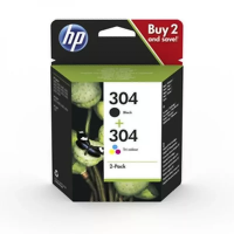 Cartuchos de tinta originales HP 304 pack de 2 negro/tricolor