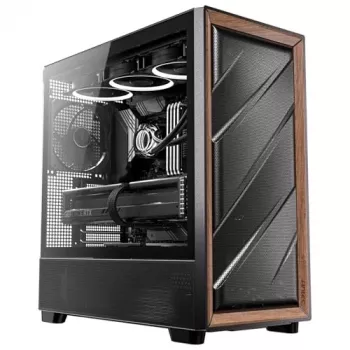 Antec 0-761345-10133-2 Caja de ordenador Torre Midi negra madera