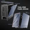 Antec 0-761345-10133-2 Caja de ordenador Torre Midi negra madera