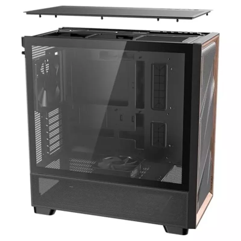 Antec 0-761345-10133-2 Caja de ordenador Torre Midi negra madera