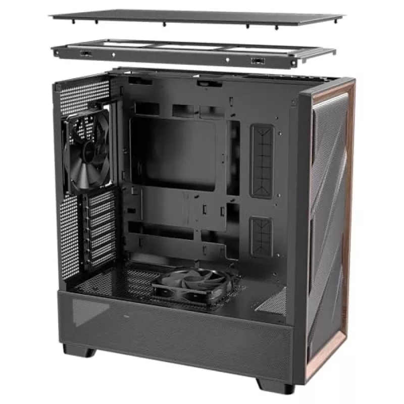 Antec 0-761345-10133-2 Caja de ordenador Torre Midi negra madera