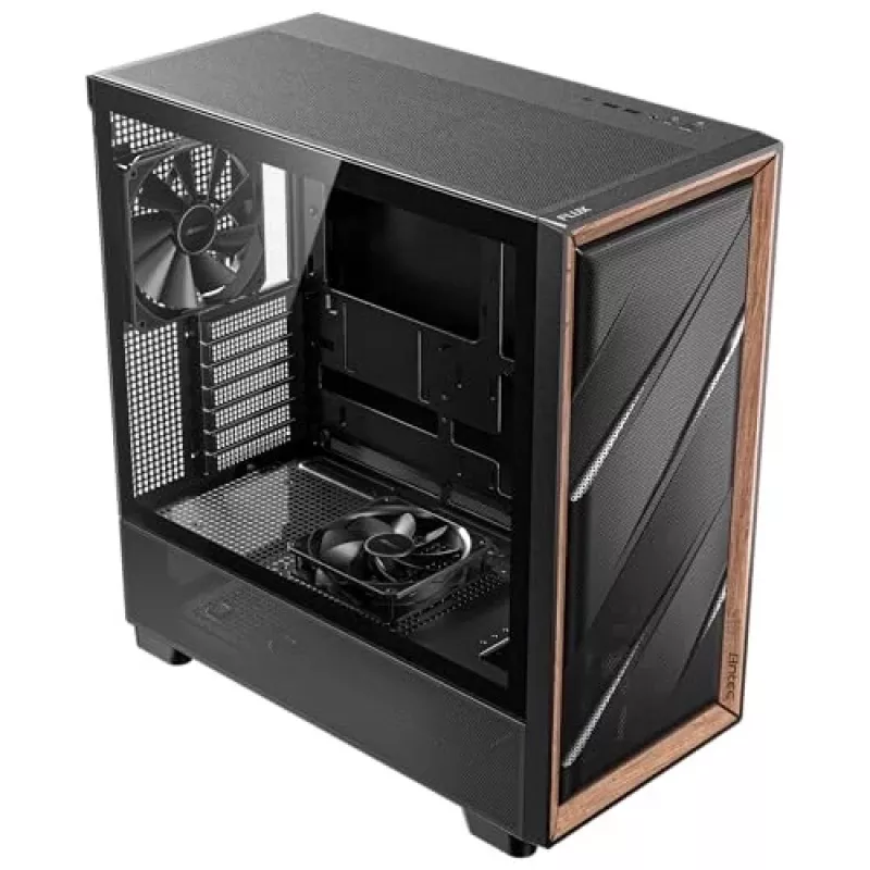 Antec 0-761345-10133-2 Caja de ordenador Torre Midi negra madera