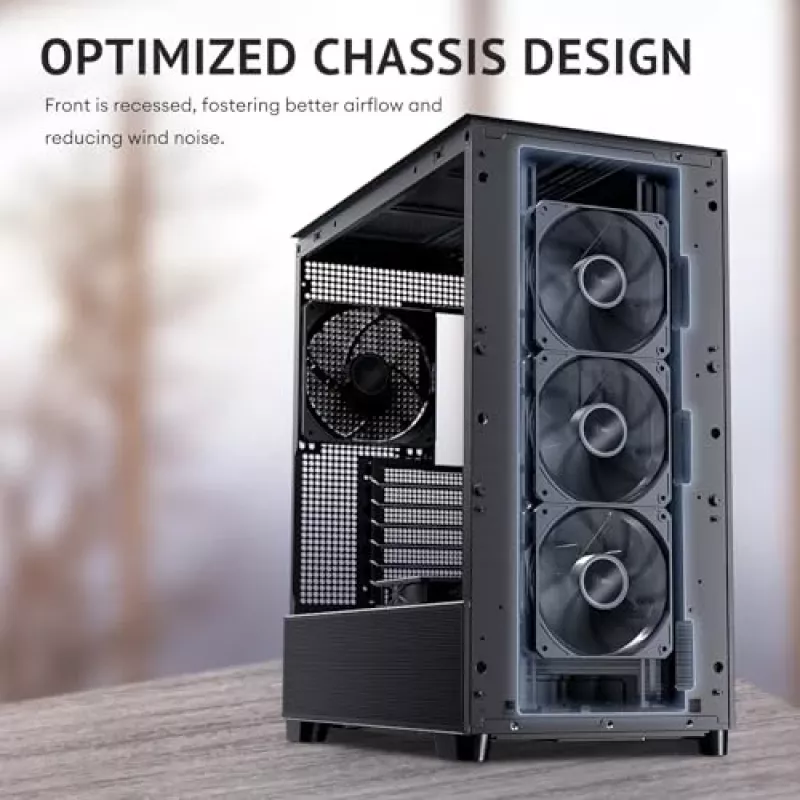 Antec 0-761345-10133-2 Caja de ordenador Torre Midi negra madera