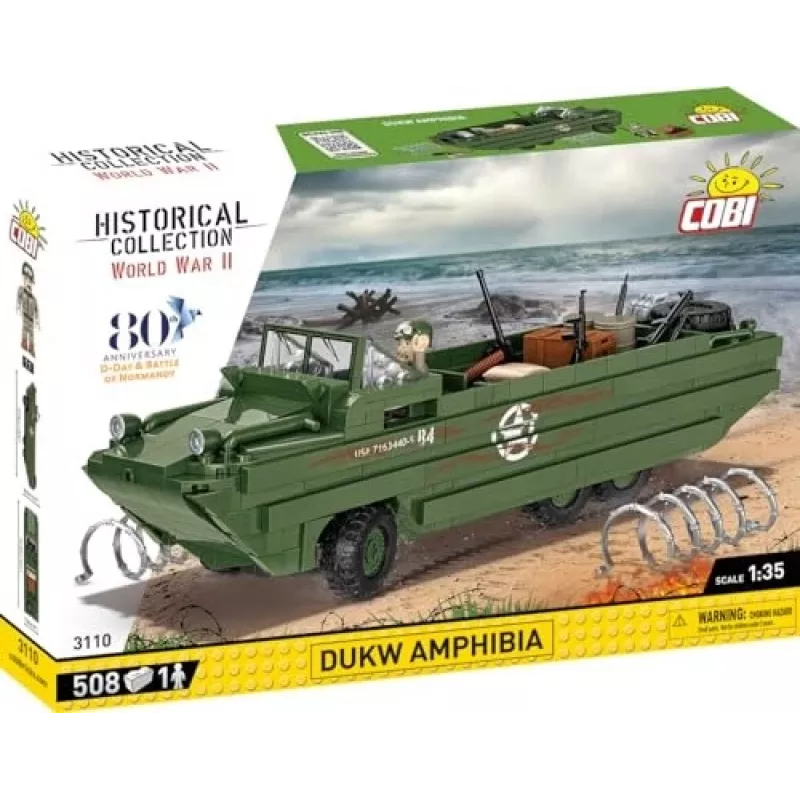 Cobi Historical Collection WWII DUKW Amphibia, multicolor