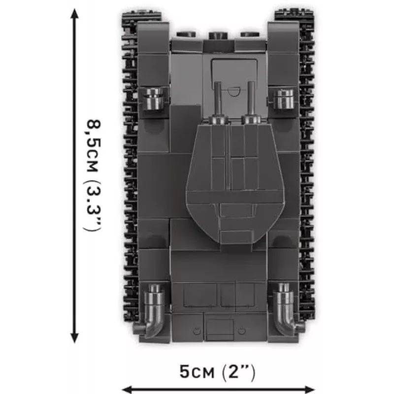 Set de construcción COBI Renault R35 Valentine IX Panzer I 595 piezas